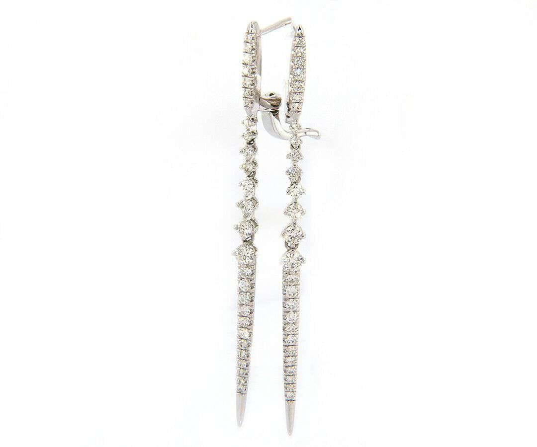 Gabriel & Co. Dazzling Gabriel & Co 0.94 CTW Diamond Dangle Earrings in 14K, New