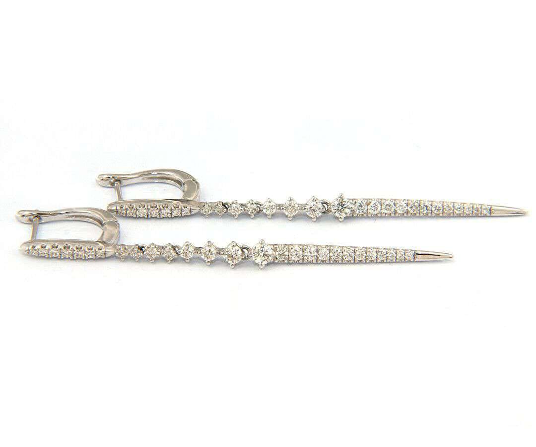 Gabriel & Co. Dazzling Gabriel & Co 0.94 CTW Diamond Dangle Earrings in 14K, New