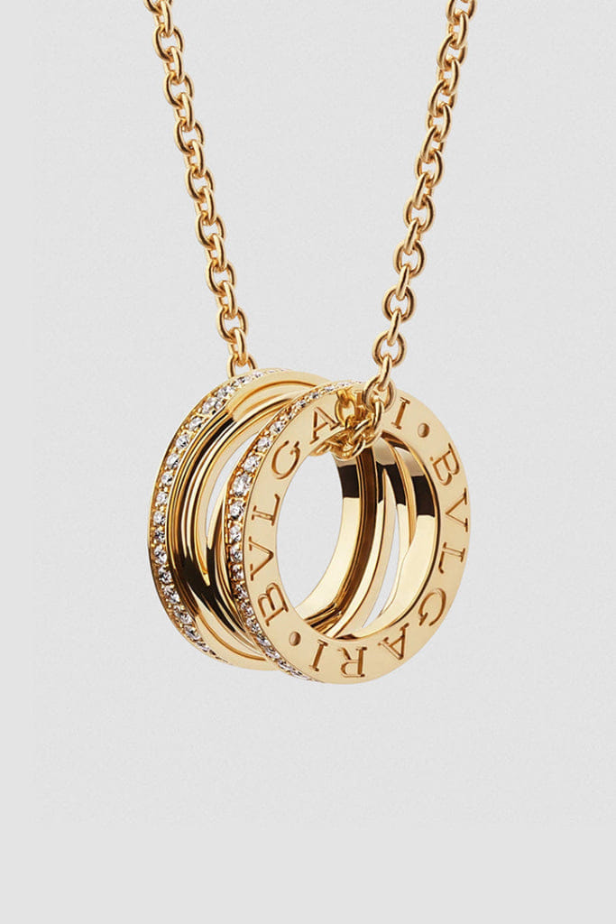 Bulgari Bvlgari B.zero1 Diamond Yellow Gold Necklace