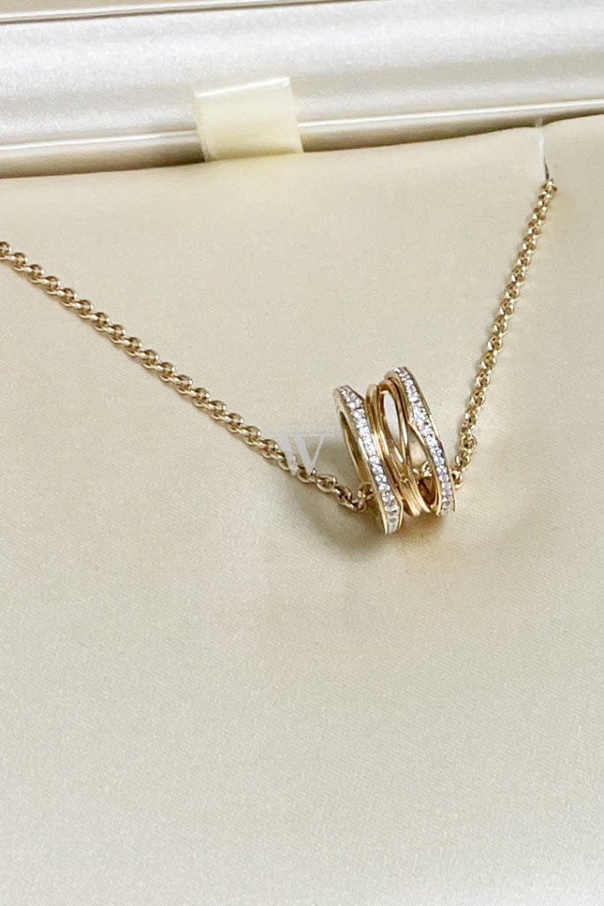 Bulgari Bvlgari B.zero1 Diamond Yellow Gold Necklace
