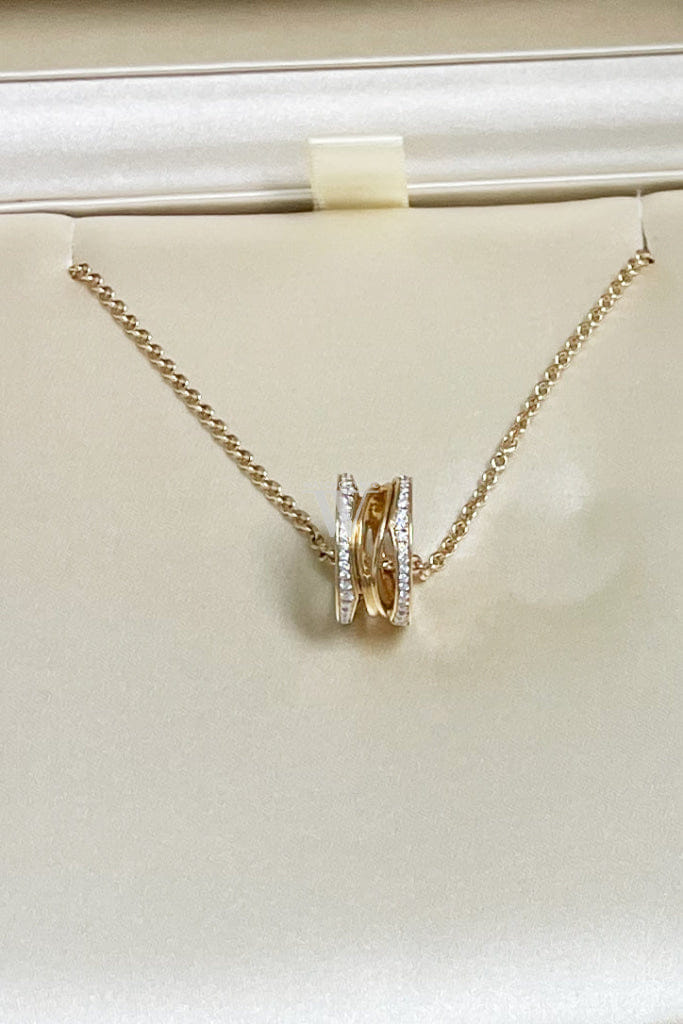 Bulgari Bvlgari B.zero1 Diamond Yellow Gold Necklace