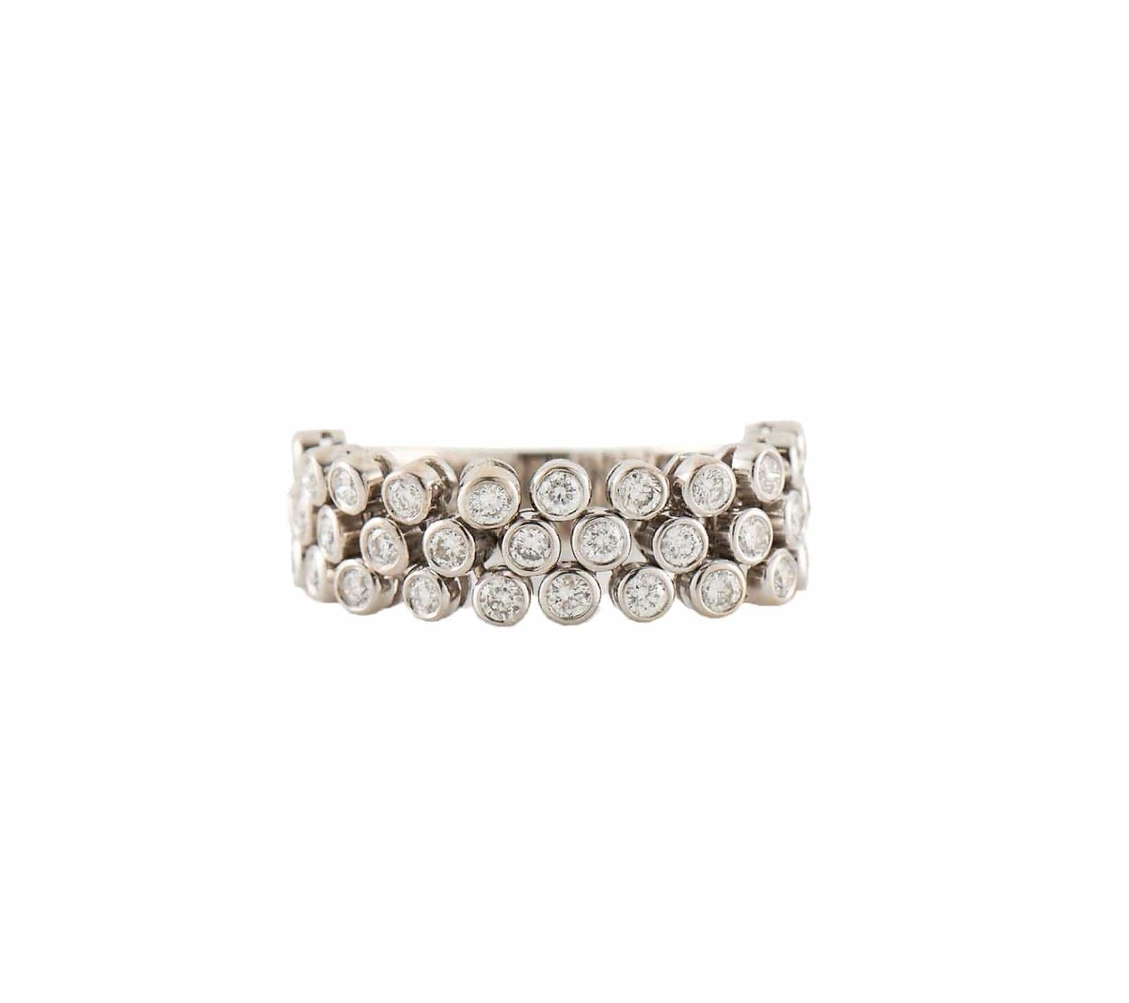 Sonia Bitton 1.70ctw Diamond Bezel Set Half Flex Band Ring in 14K
