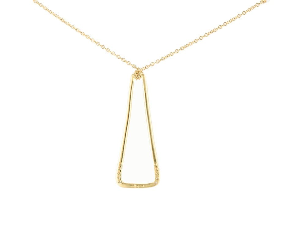 Robert Lee Morris 0.15ctw Diamond Abstract Pendant Necklace in 18K