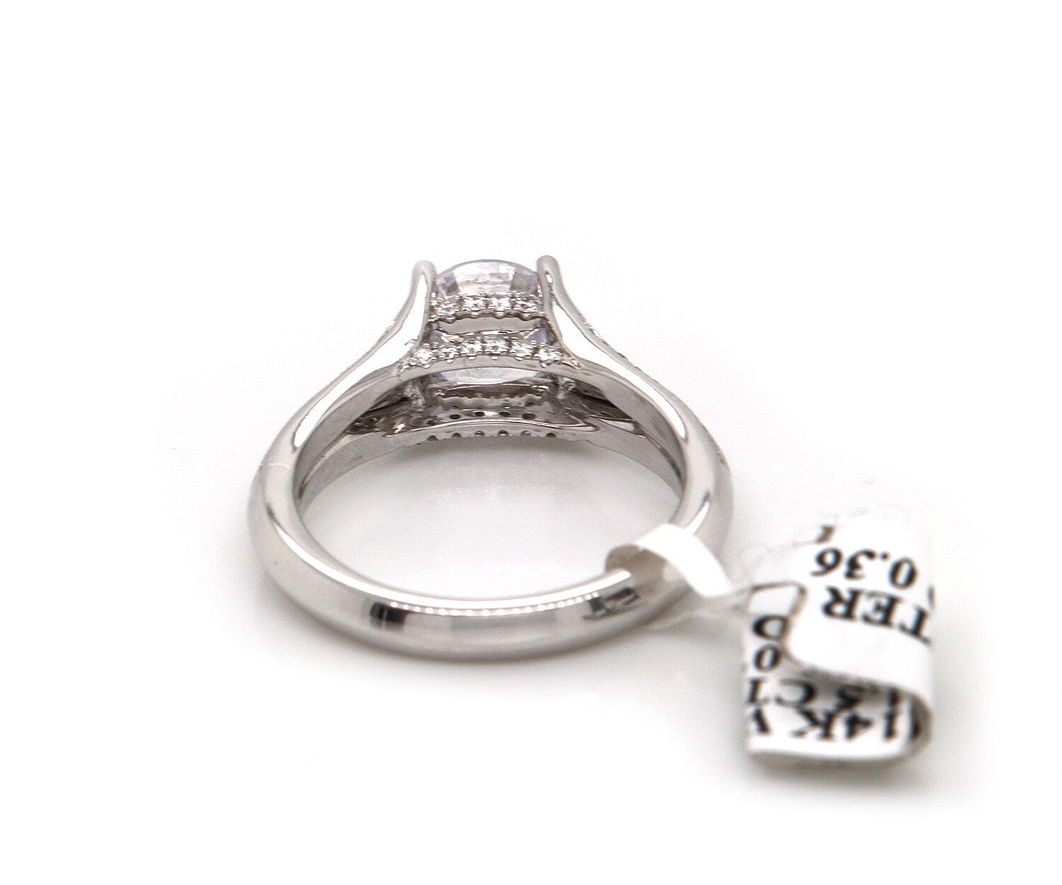 Frederic Sage 0.43 CTW Frederic Sage Side Diamond Split Shank Semi Mount Ring In 14K