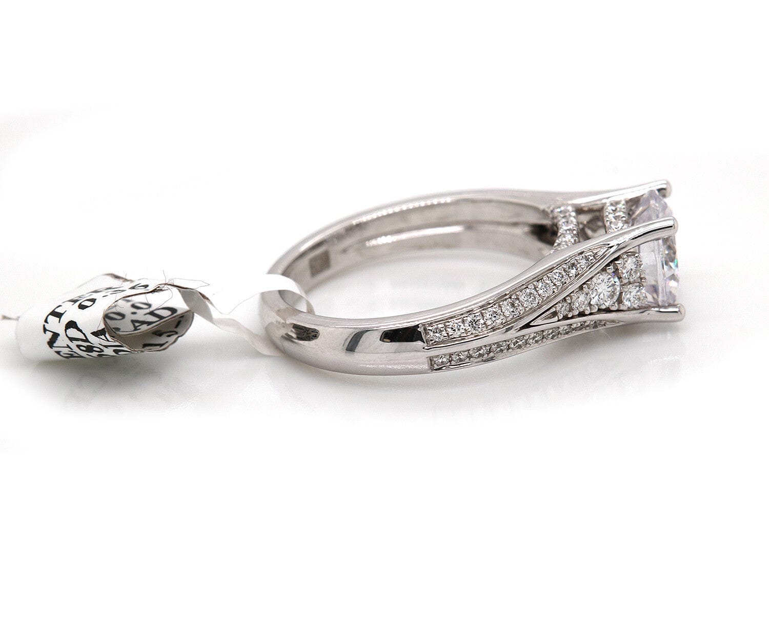 Frederic Sage 0.43 CTW Frederic Sage Side Diamond Split Shank Semi Mount Ring In 14K
