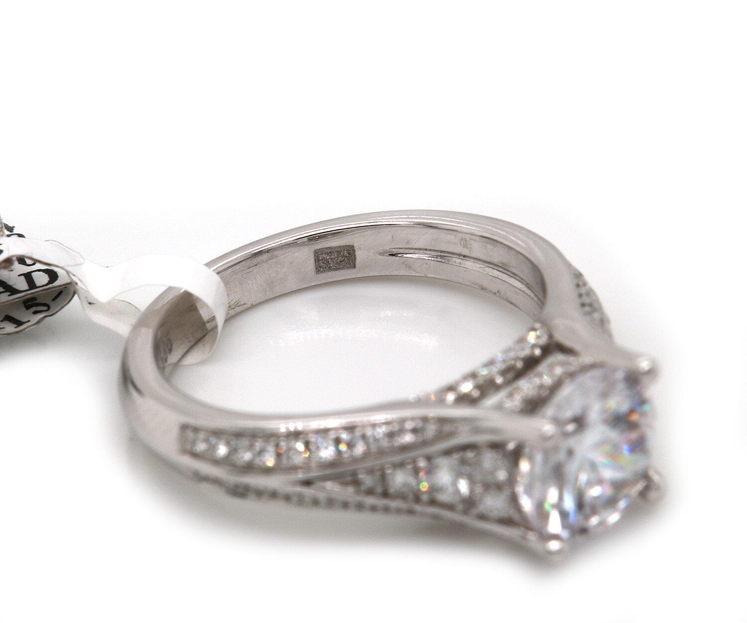 Frederic Sage 0.43 CTW Frederic Sage Side Diamond Split Shank Semi Mount Ring In 14K