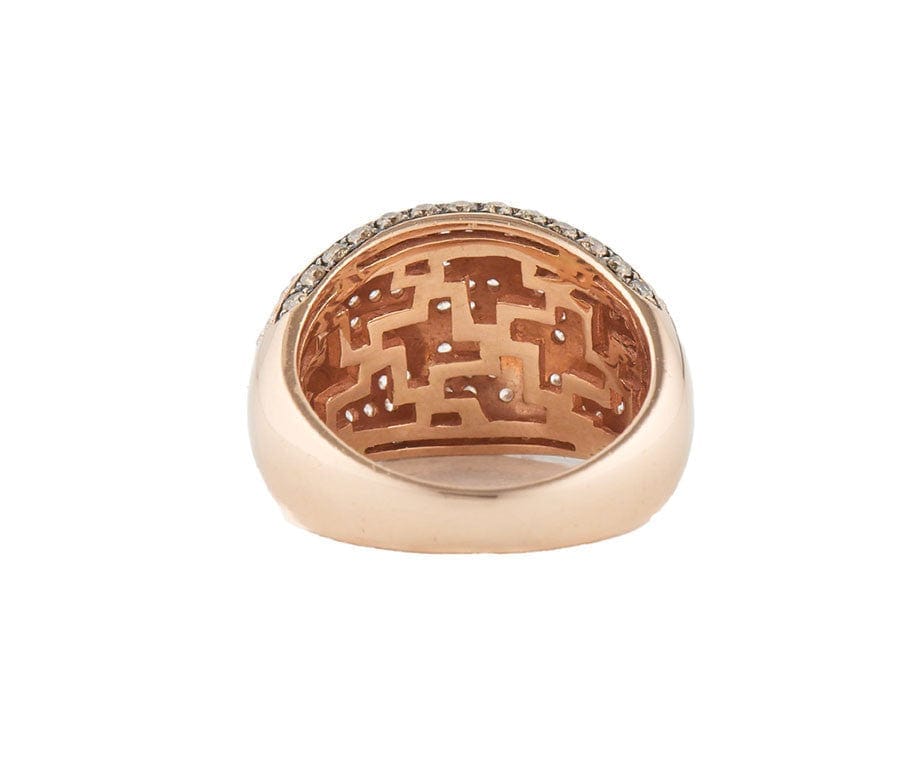 Le Vian 1.30ctw White and Chocolate Diamond Dome Ring in 14K