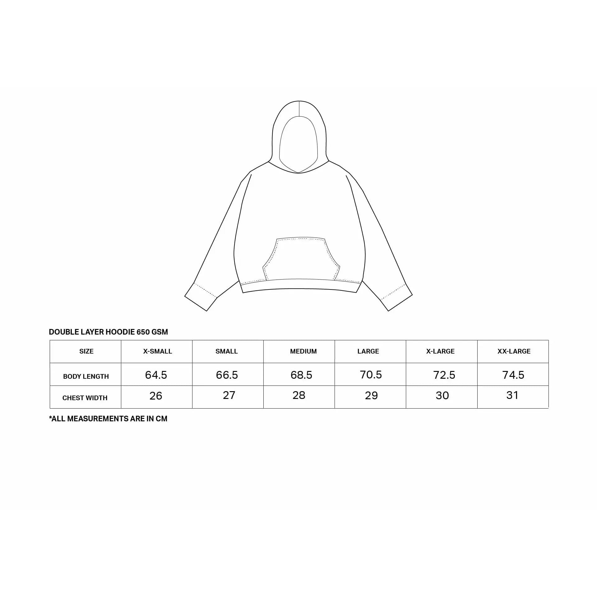 Noobie Noobiie DOUBLE LAYER HOODIE 650 GSM