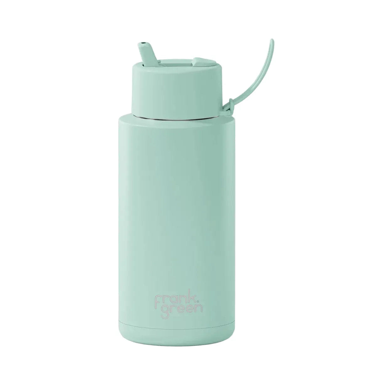 Frank Green Ceramic Reusable 1L Bottle + Lip Gloss Holder Set 'Peppermint'