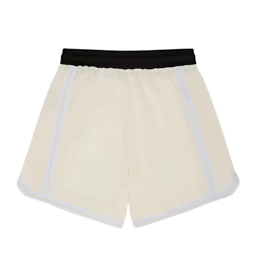 Geedup Emboss Mesh Shorts Cream