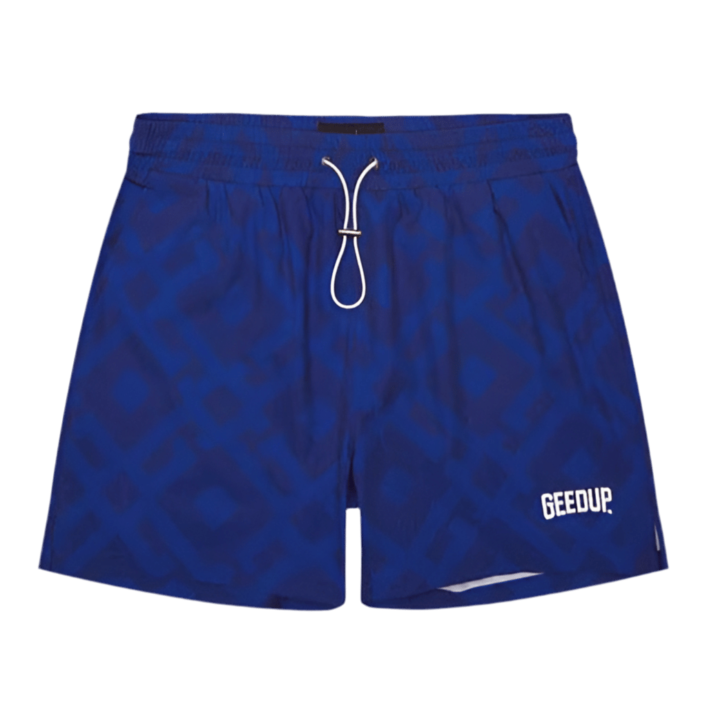 Geedup G Monogram Swim Shorts Royal Blue