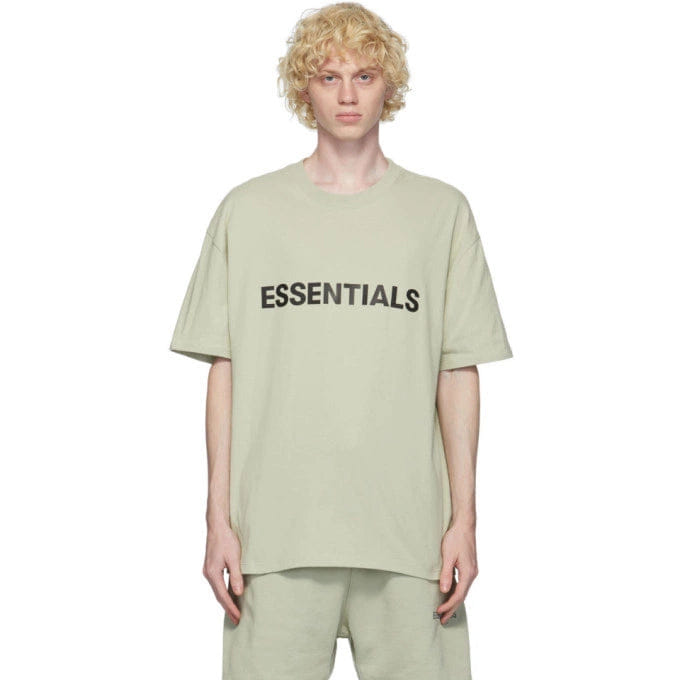 Fear Of God Essentials Front Logo SS20 T-Shirt 'Sage'