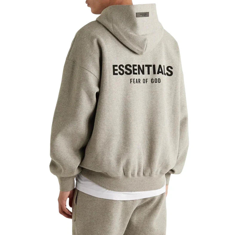 Fear Of God Essentials Pull-Over Hoodie Core 'Dark Oatmeal' 2.0