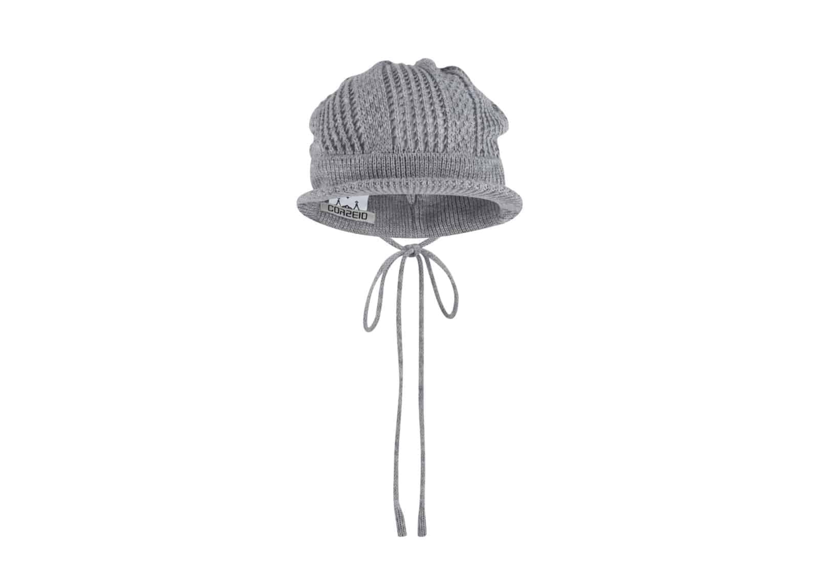Coyseio Coy Visor Crochet Beanie Melange Grey