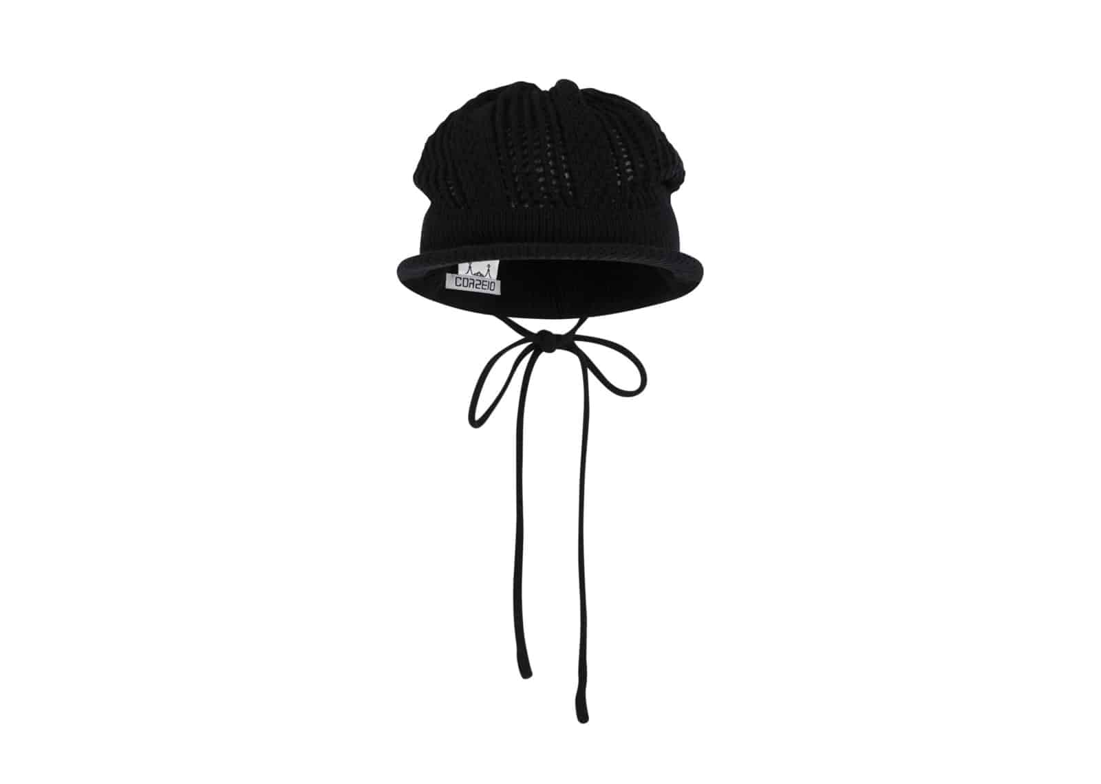 Coyseio Coy Visor Crochet Beanie Black