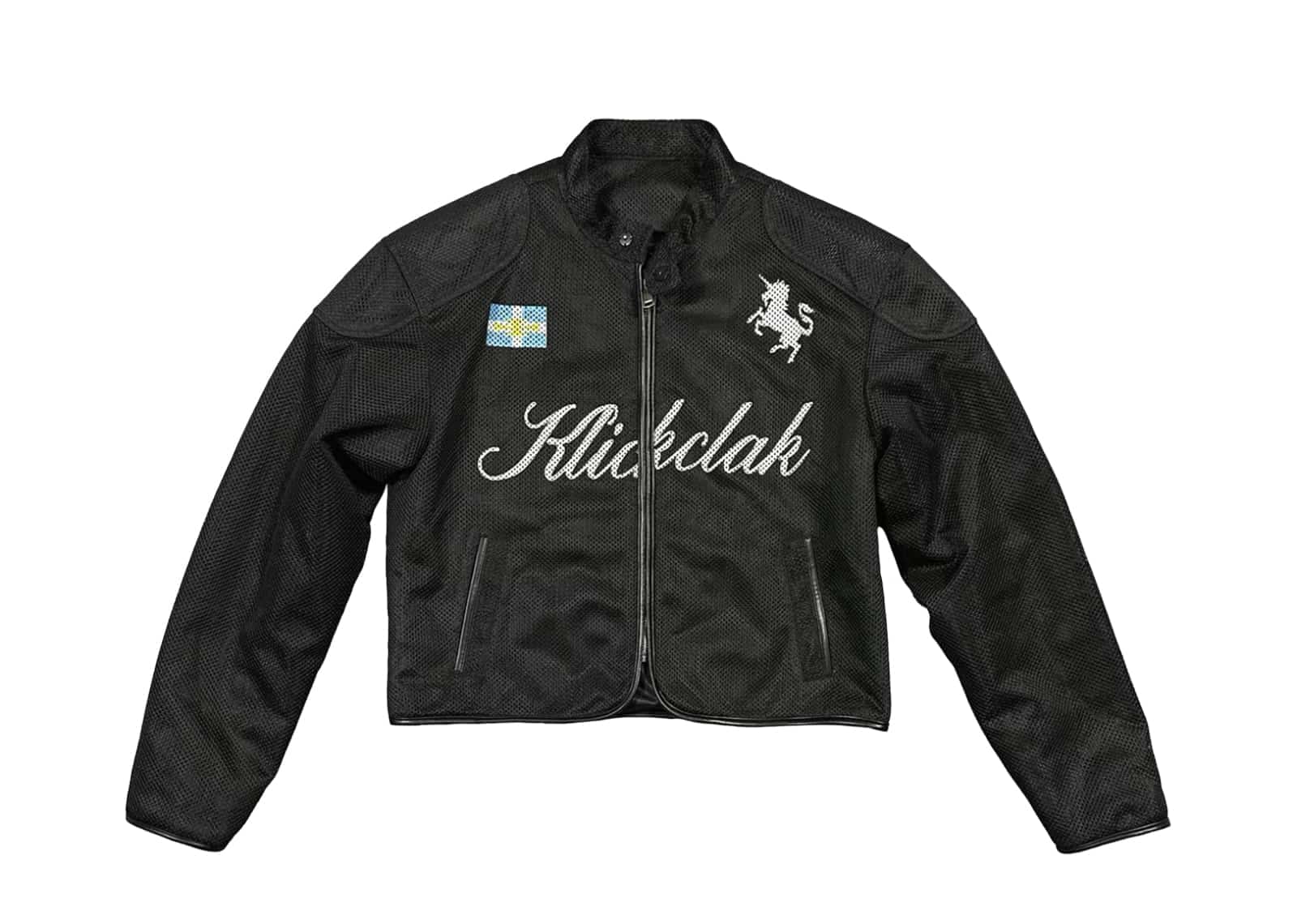 KLICK CLAK 26SS Mesh Motorcycle Shoulder Pad Jacket Black