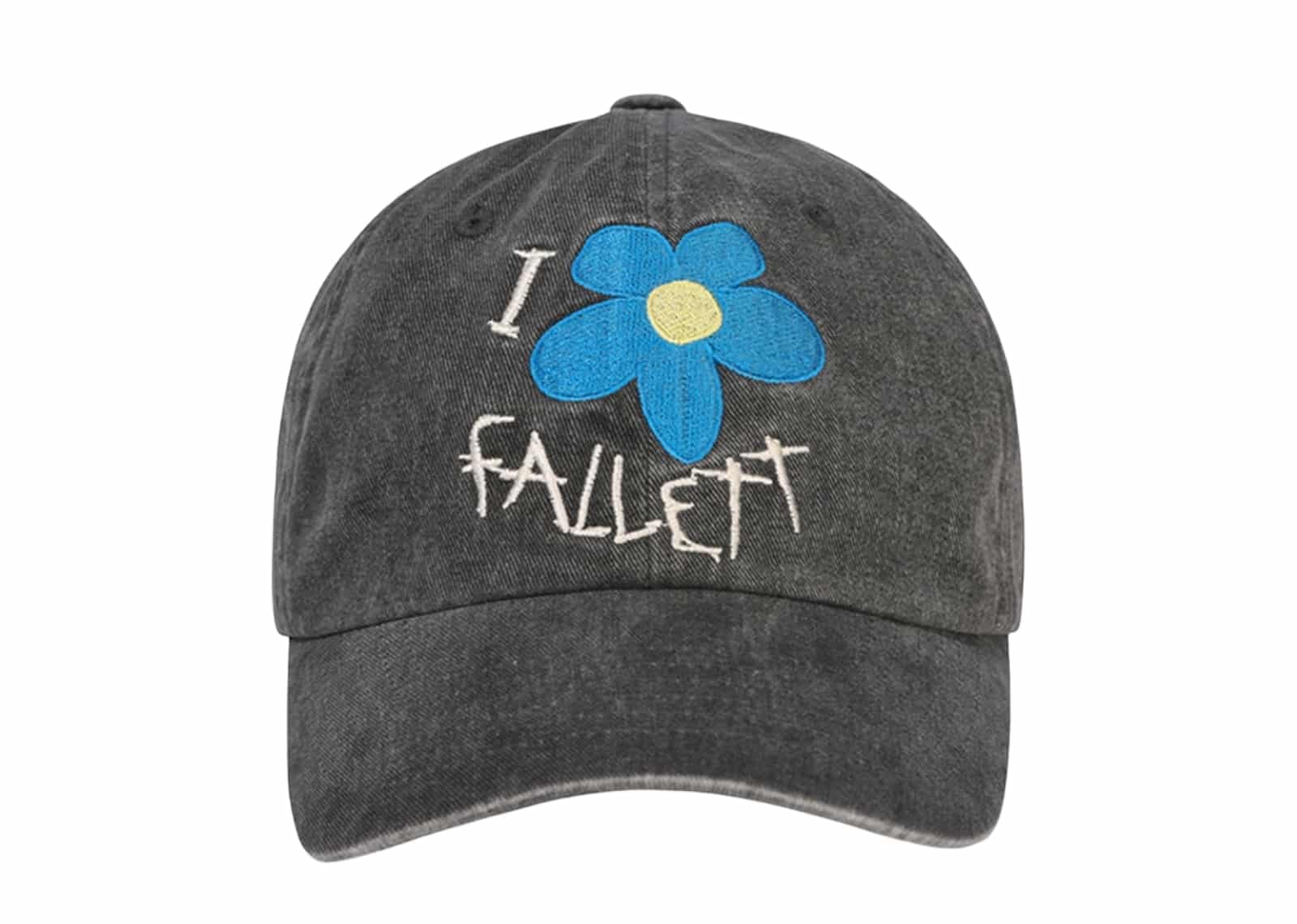 Fallett Drawing Flower Ball Cap Charcoal