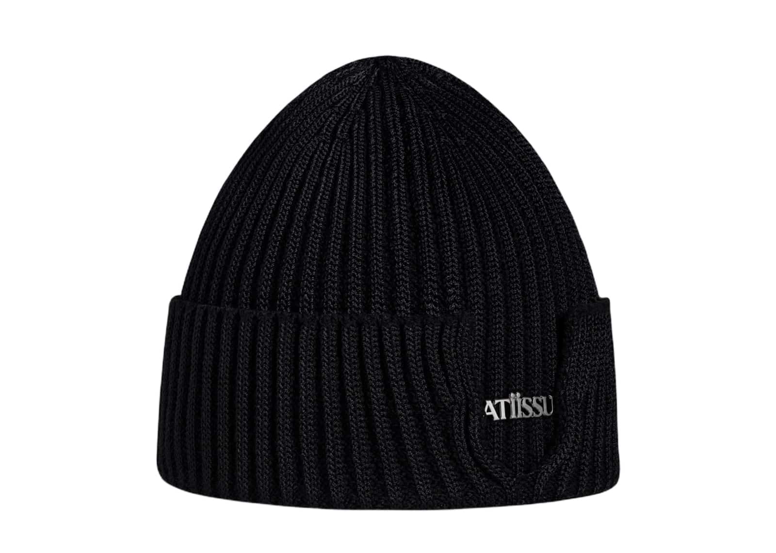 Atiissu Slit Beanie Black