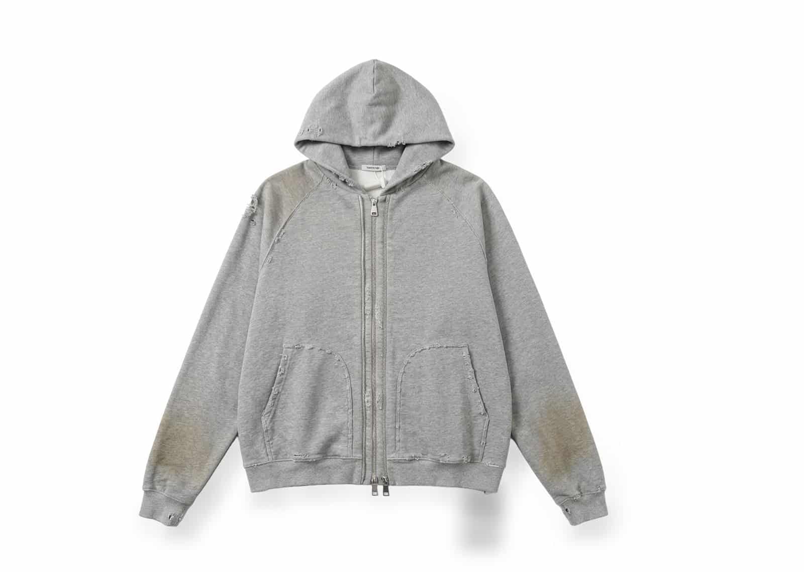 Karakoroo Multi Zip Up Hoodie Grey