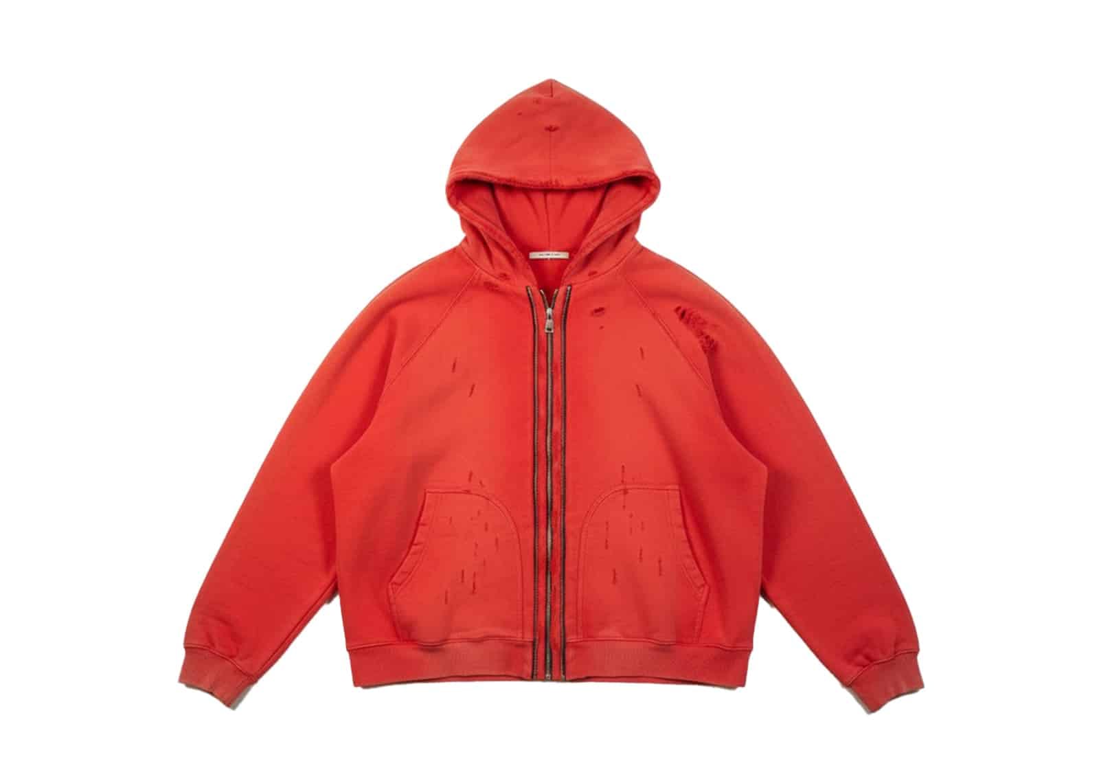 Karakoroo Multi Zip Up Hoodie Red