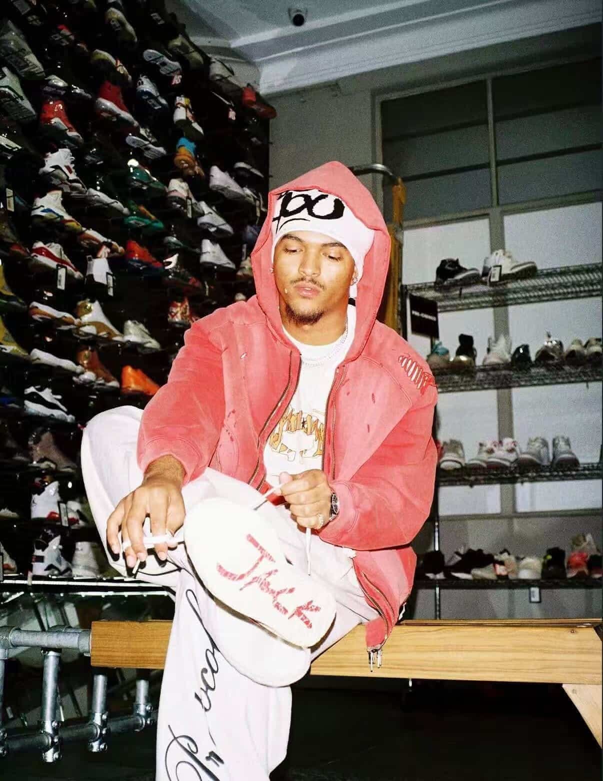 Karakoroo Multi Zip Up Hoodie Red