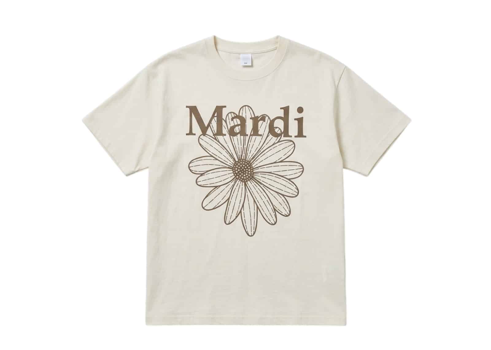Mardi Mercredi Flowermardi Tee Cream Taupe