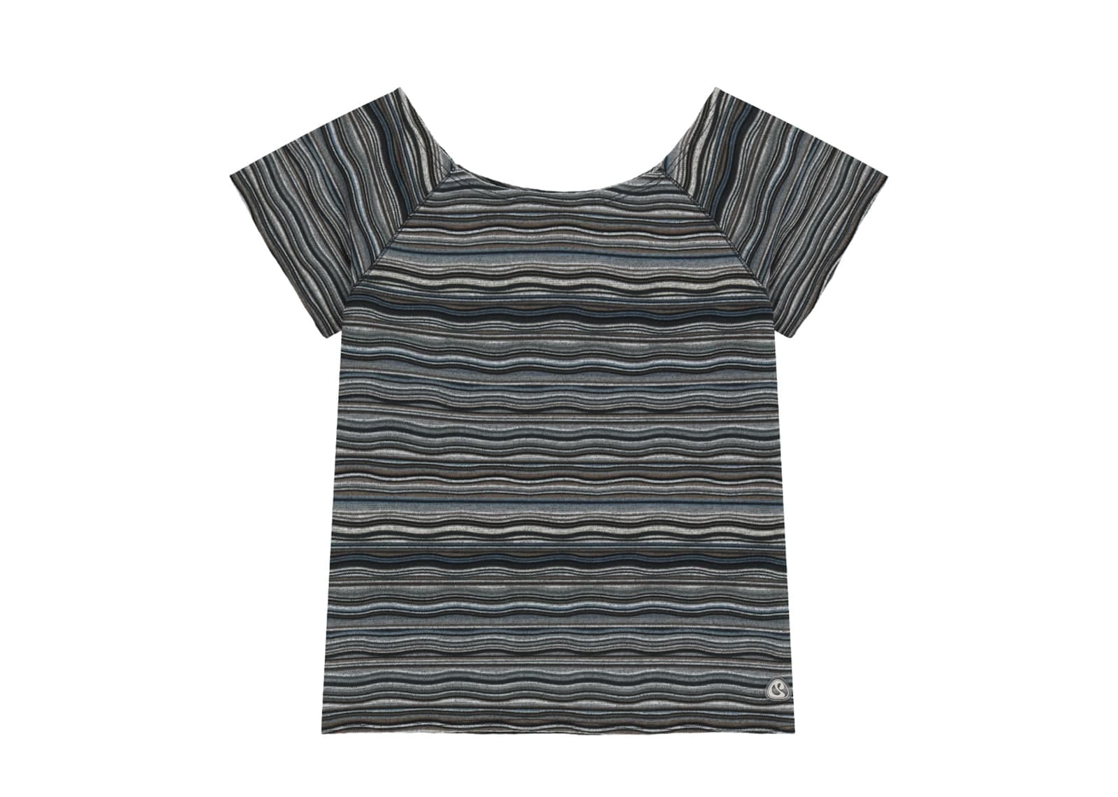Coyseio Wave Stripe Knit Tee Navy