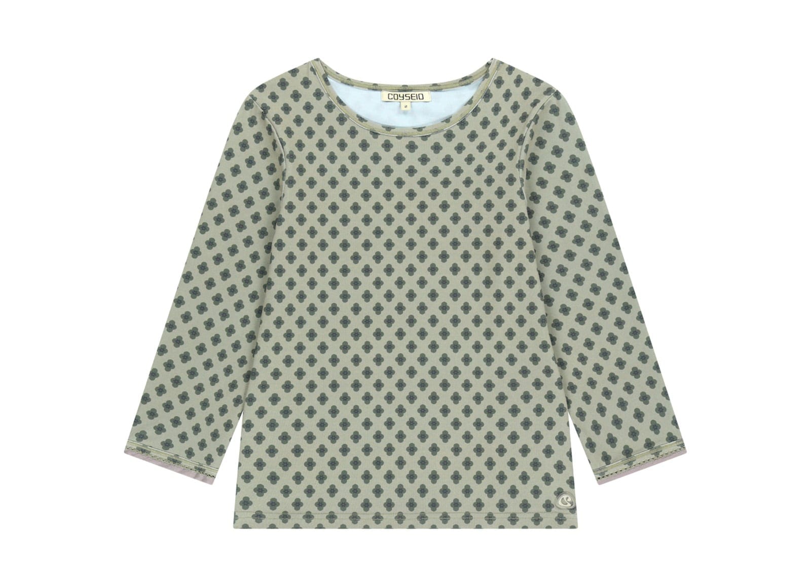 Coyseio Flower Capri Sleeve Tee Light Khaki