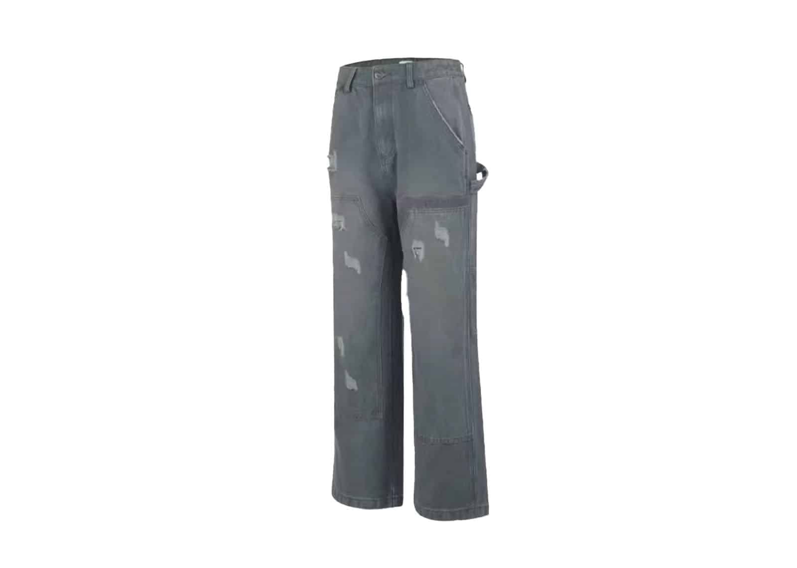 Tiesake Distressed Vintage Cargo Pants Grey