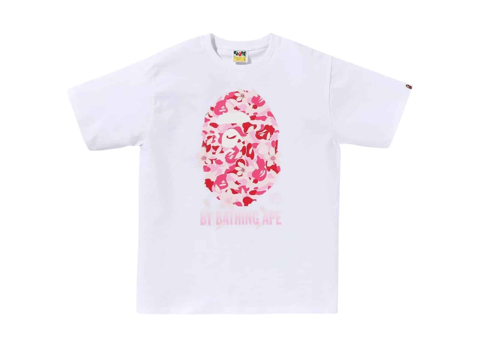 BAPE ABC Sakura Camo By Bathing Ape Tee White