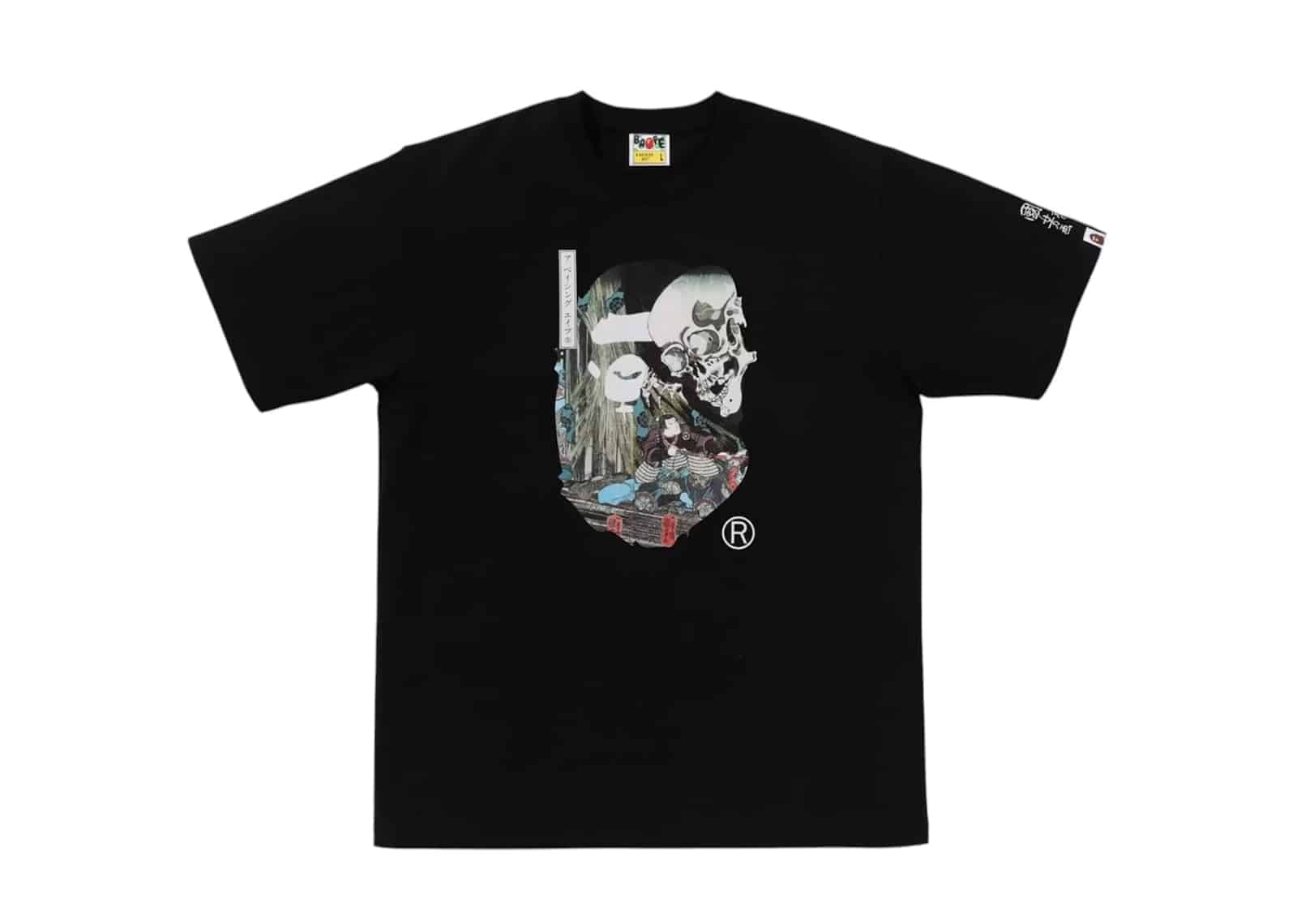 BAPE x Ukiyo-E Ape Head III Tee Black