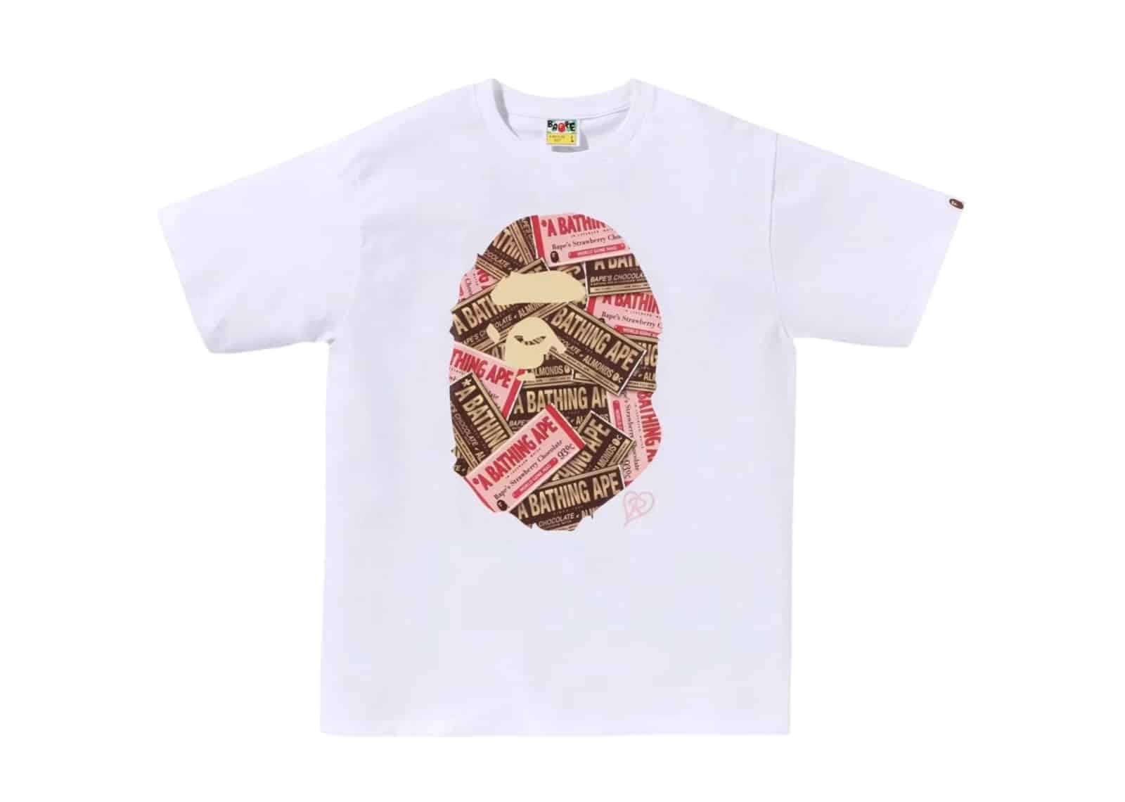 BAPE Chocolate Ape Head Tee White