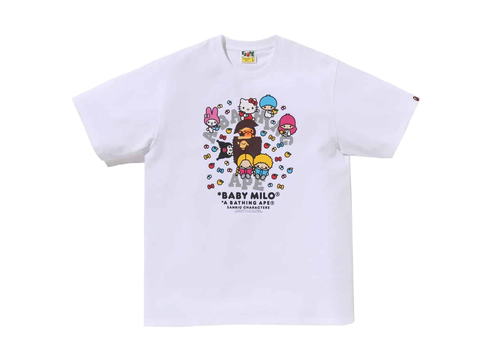 BAPE x Sanrio Characters II Ginza Exclusive Tee White