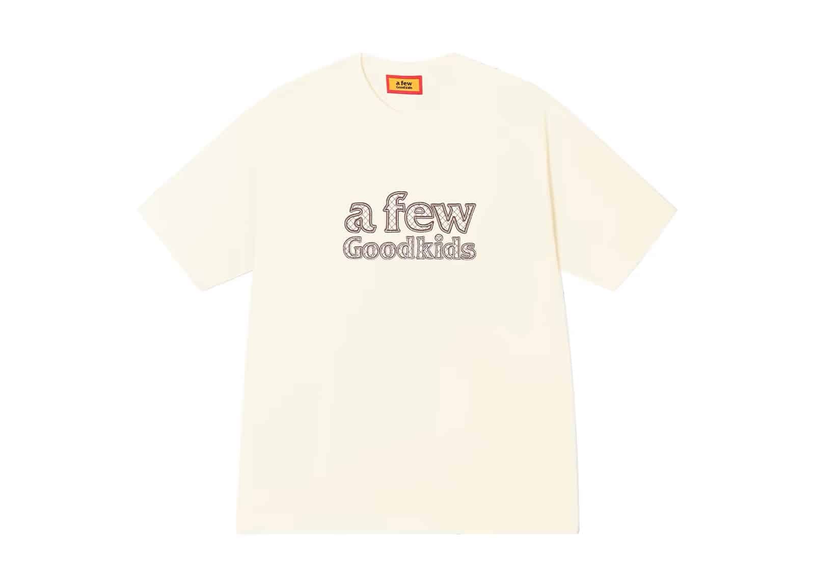 A Few Good Kids 26SS Hollow Out Embroidered Tee Cream