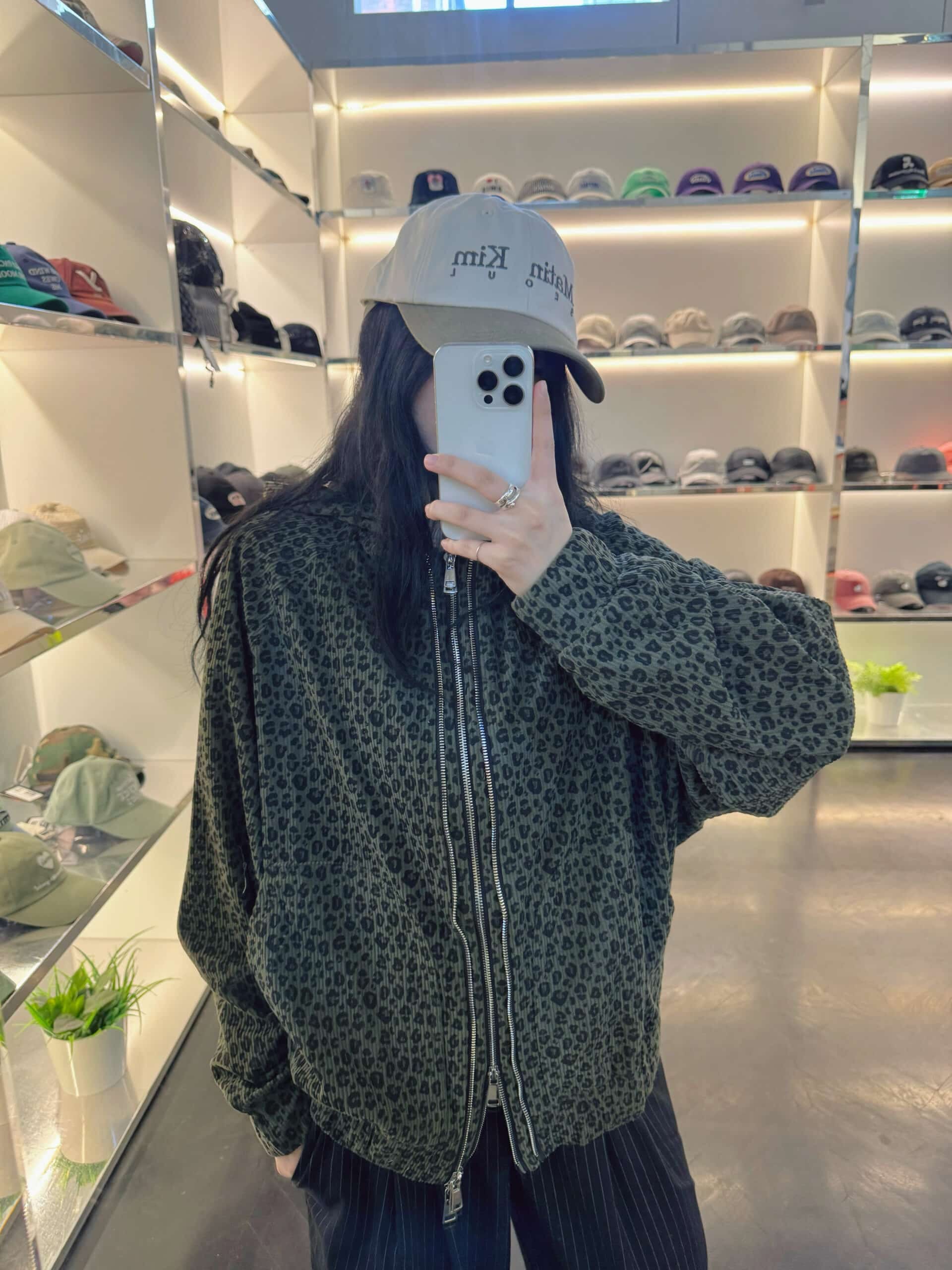 Karakoroo Multi Zip Up Hoodie Leopard Green