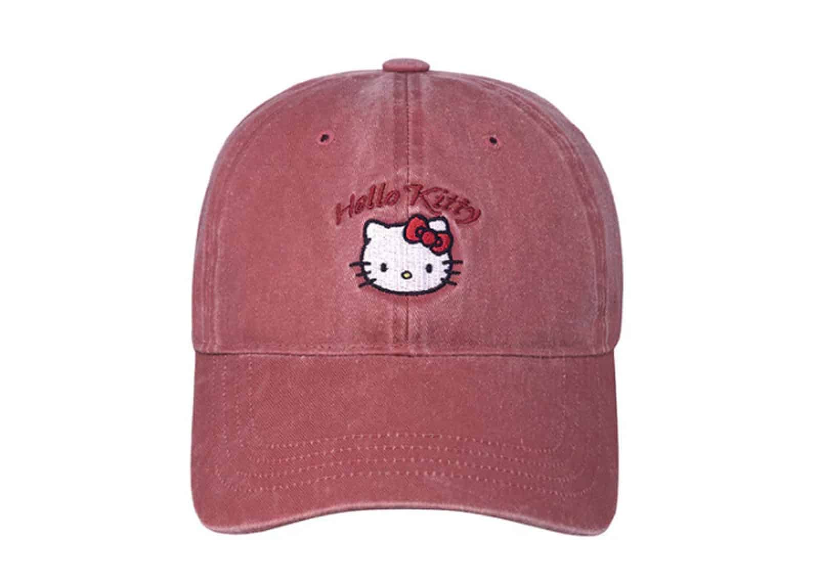RAIVE X Hello Kitty Embroidery Cap Red