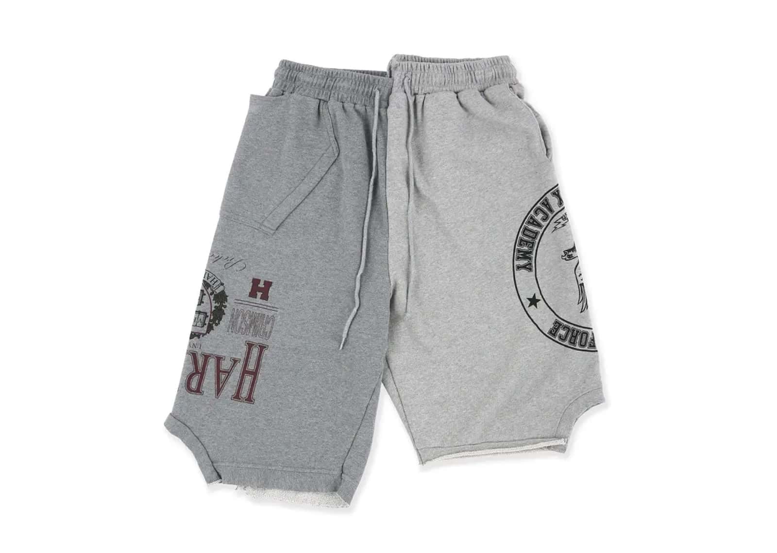 Protocol Index Reconstructed Sweat Shorts Melange Grey