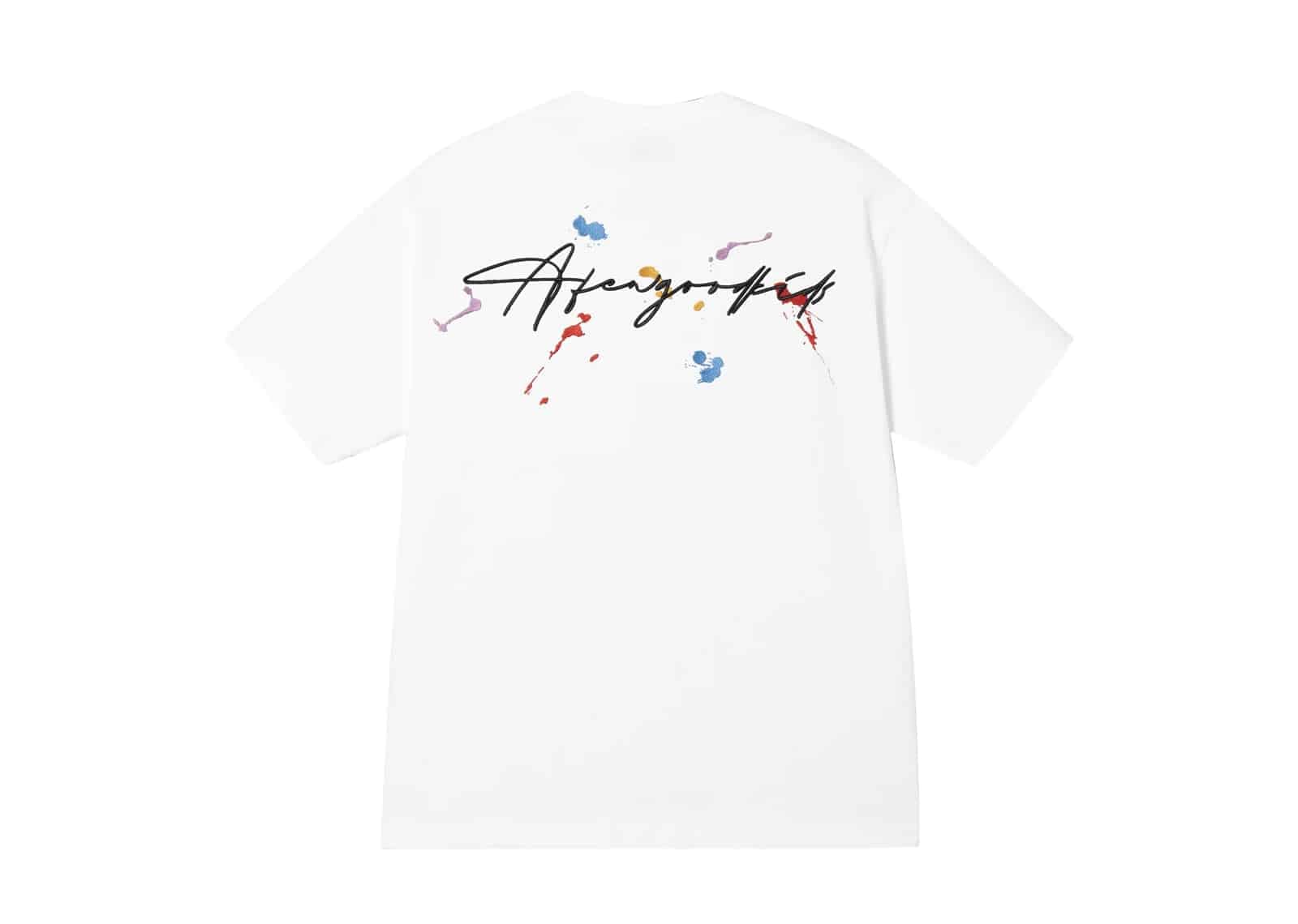 A Few Good Kids 26SS Multicolor Splatter Embroidered Tee White