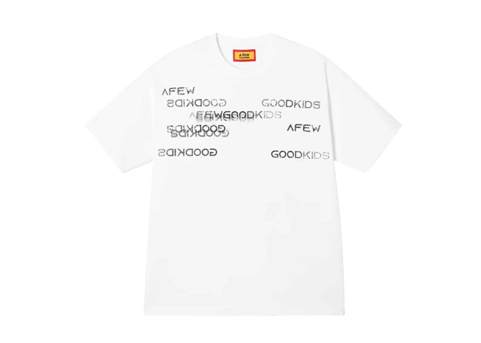 A Few Good Kids 26SS Irregular Letter Tee White