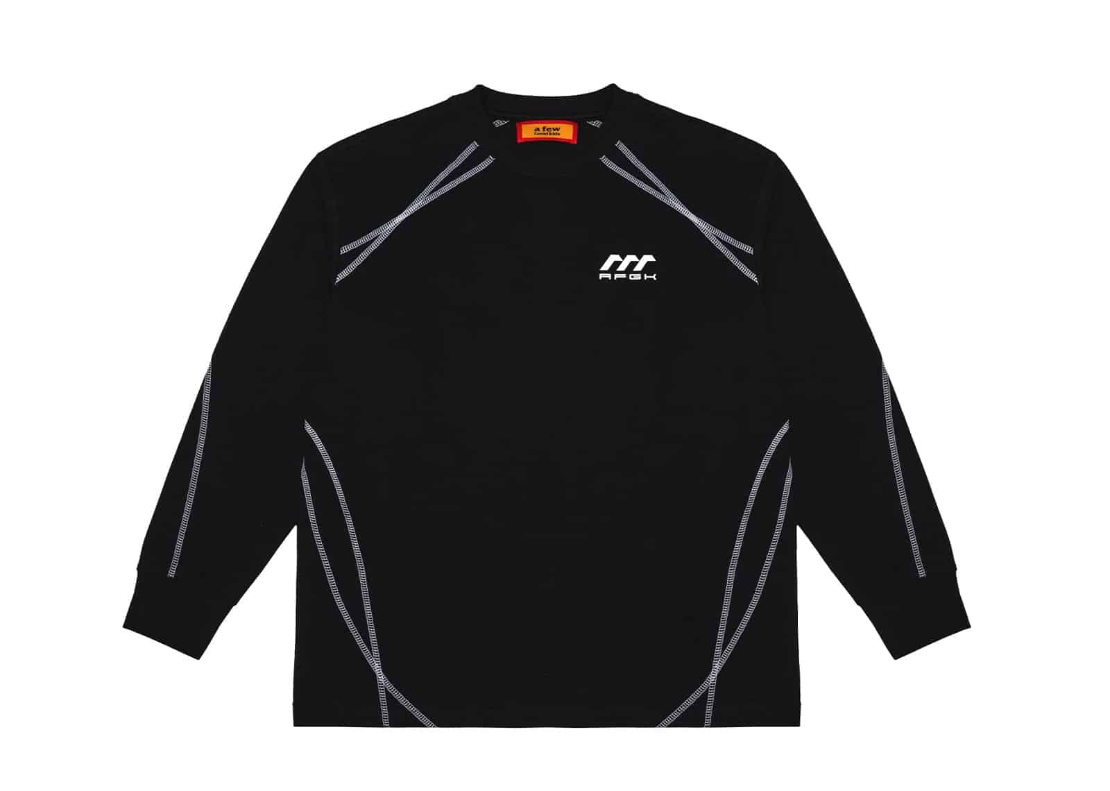 A Few Good Kids 26SS Contour Stitch Quick-Dry Long Sleeve Tee Black