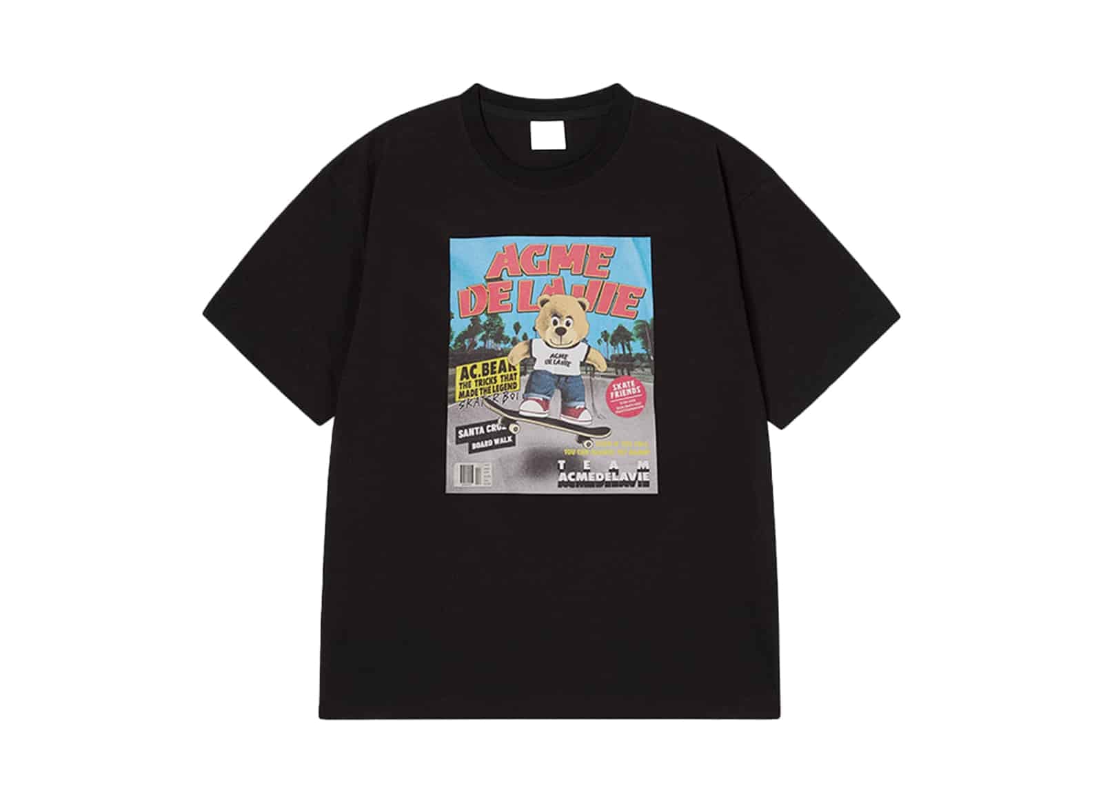 ACME DE LA VIE (ADLV) ADLV Magazine AC Bear Short Sleeve Tee Black