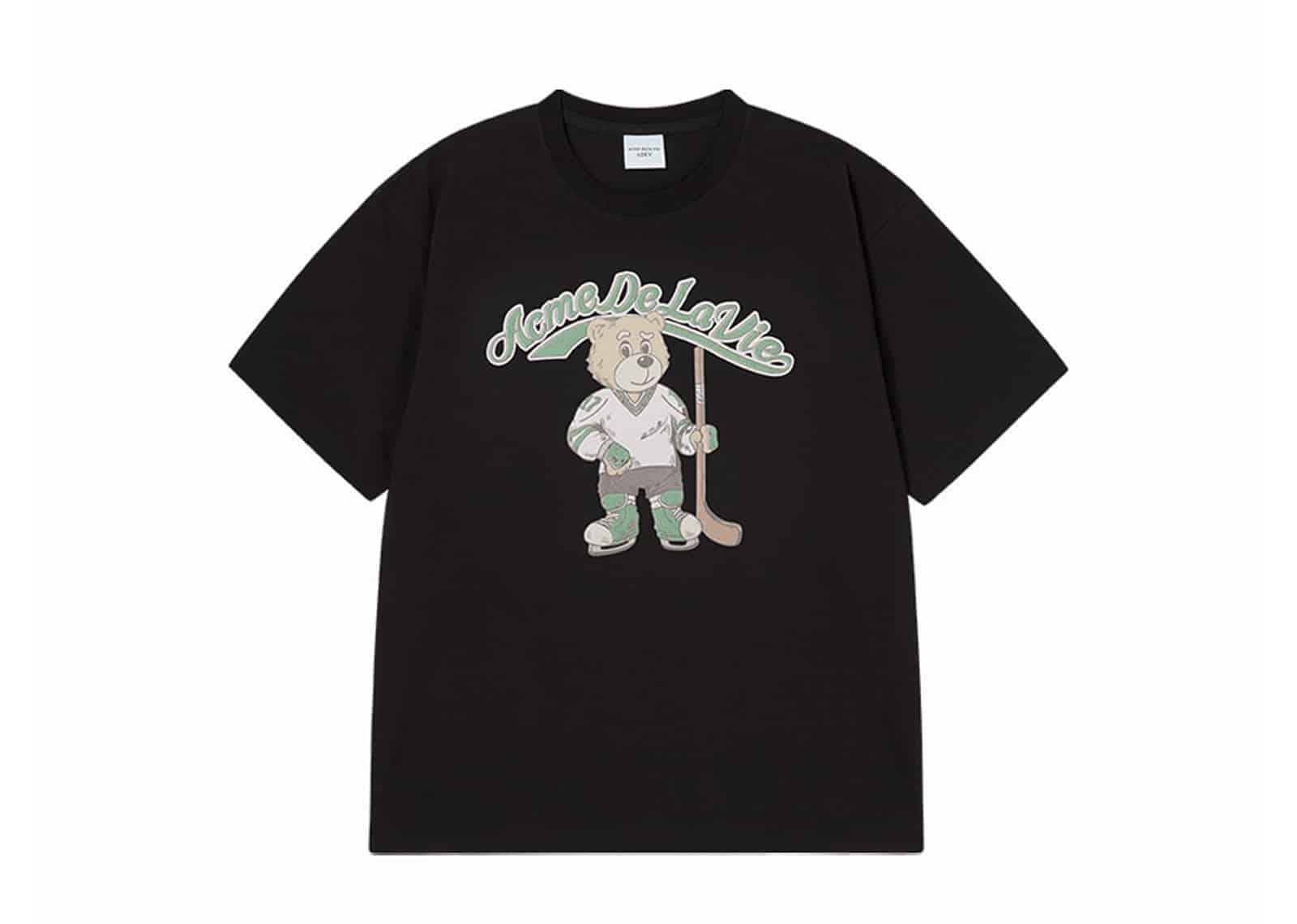 ACME DE LA VIE (ADLV) ADLV Vintage Mascot AC Bear Short Sleeve Tee Black