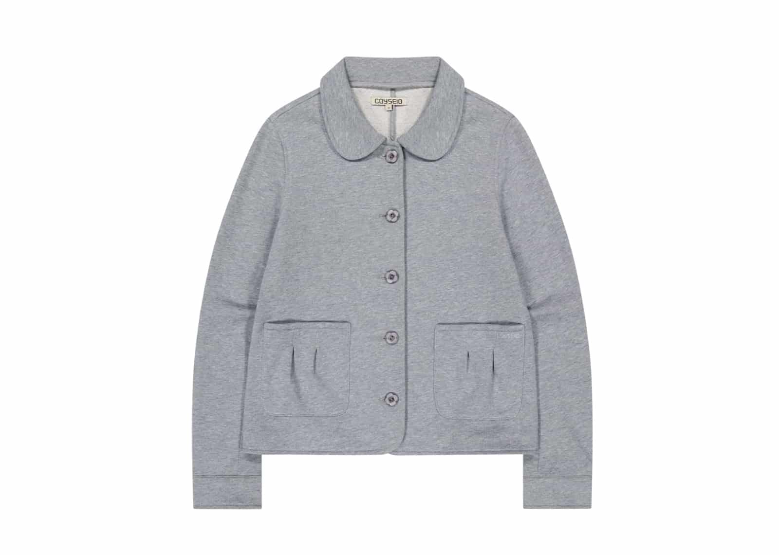 Coyseio Cozy Sweat Jacket Melange Grey