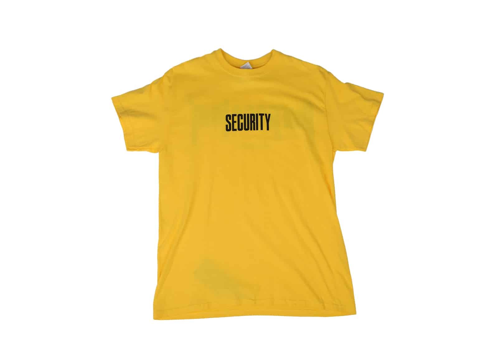 Justin Bieber Purpose Tour Sydney Security Tee Yellow