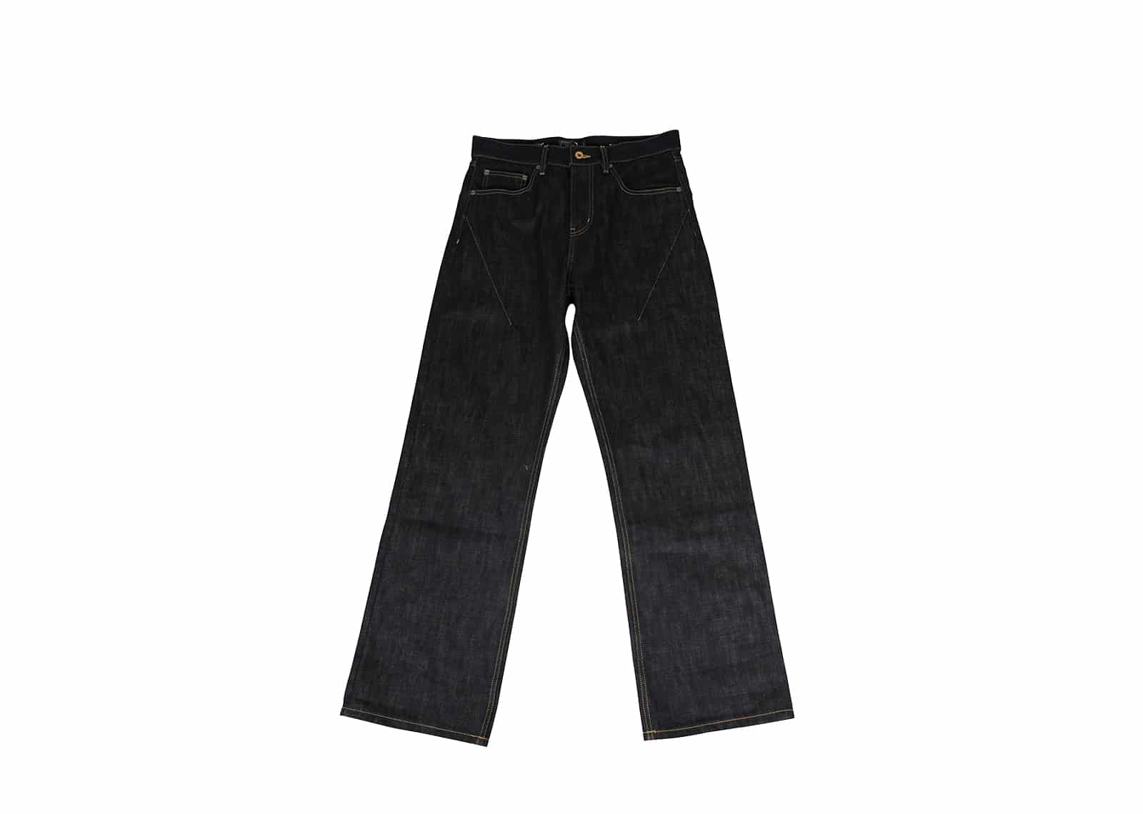 Haonanhuang Original Denim Gold Thread Jeans Blue H820