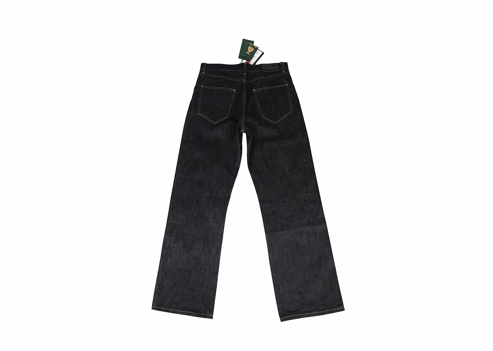 Haonanhuang Original Denim Gold Thread Jeans Blue H820