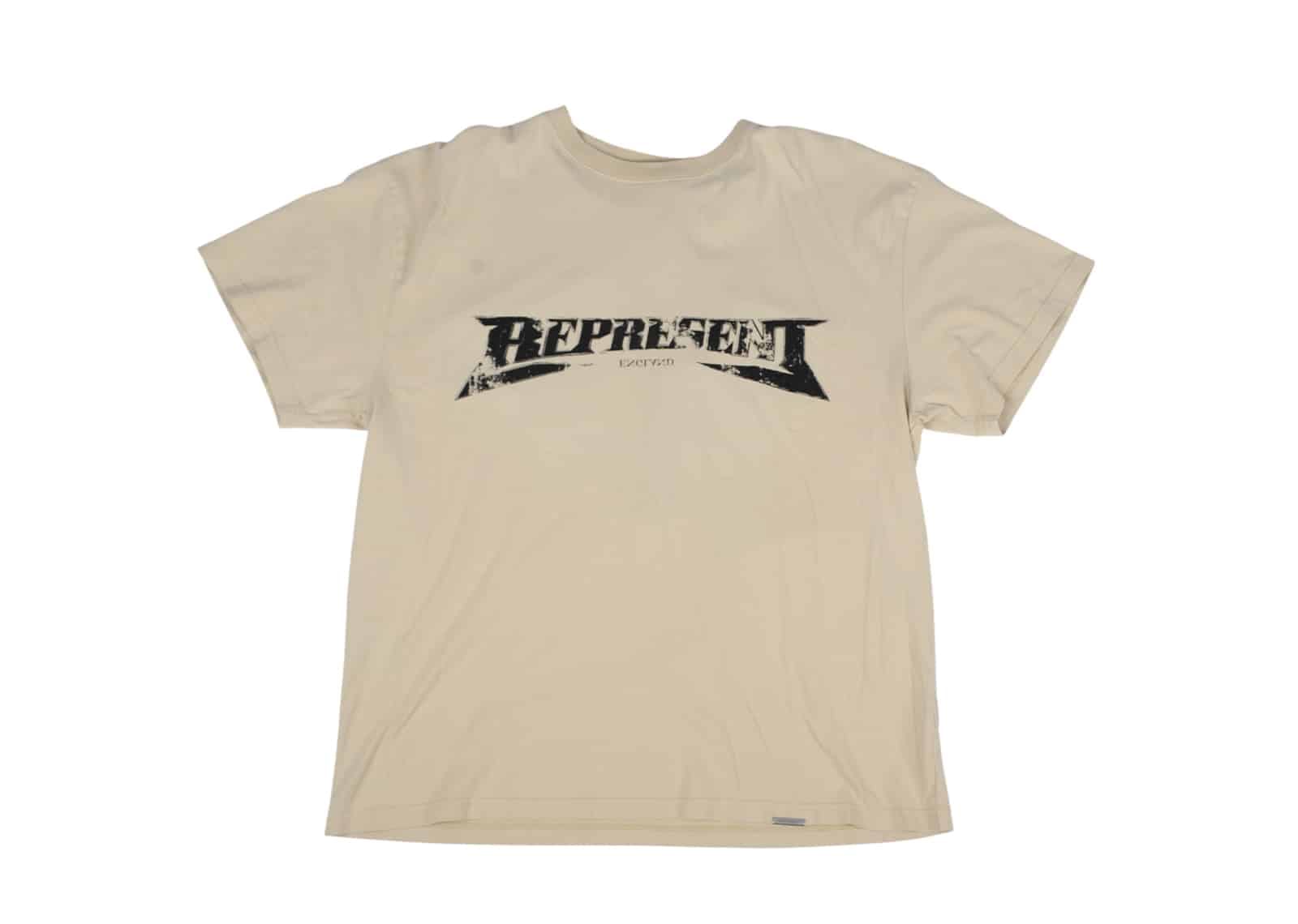 Represent Metal Tee Vintage White