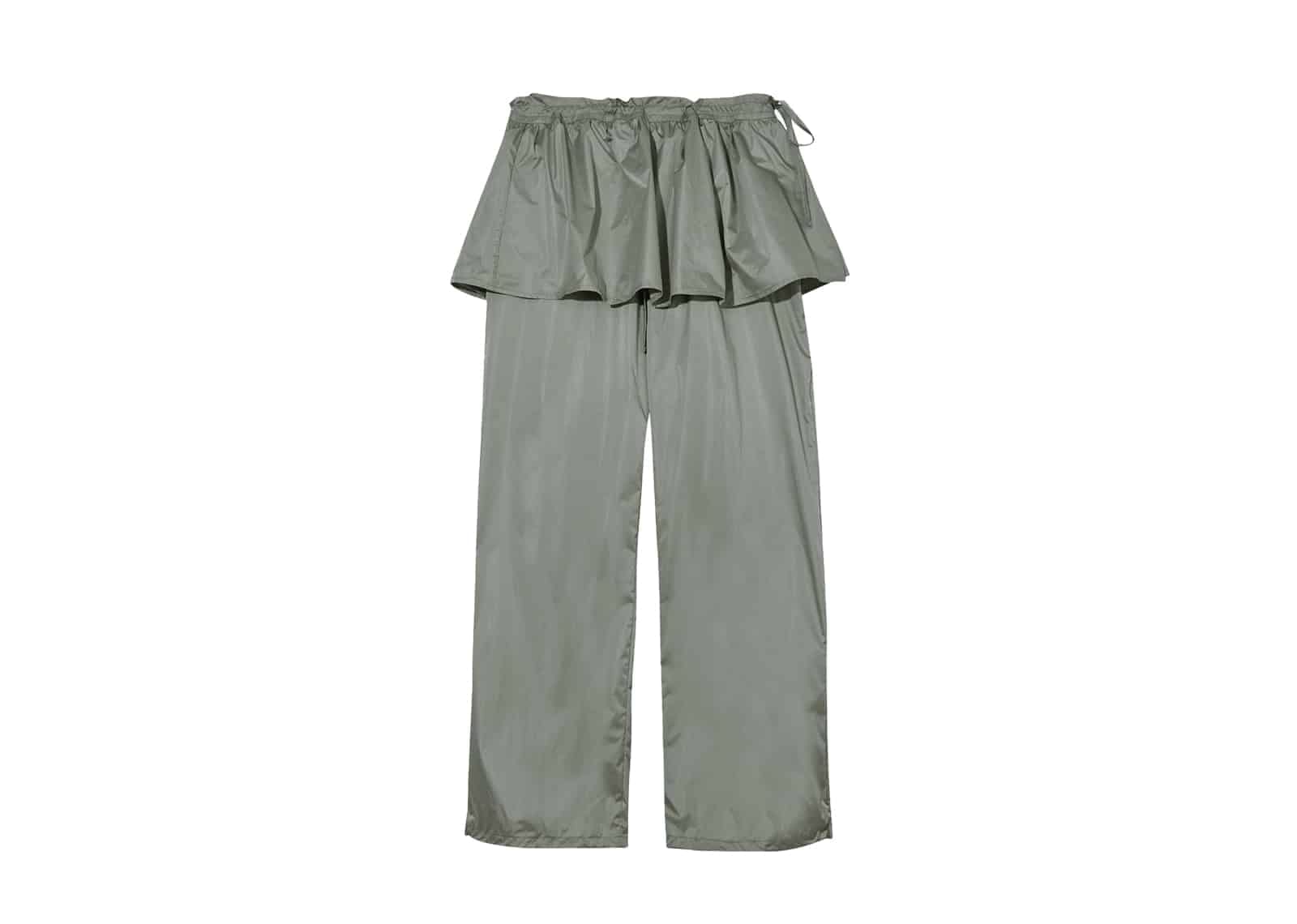 CERRIC 25FW Shiny Skirt Pants Khaki