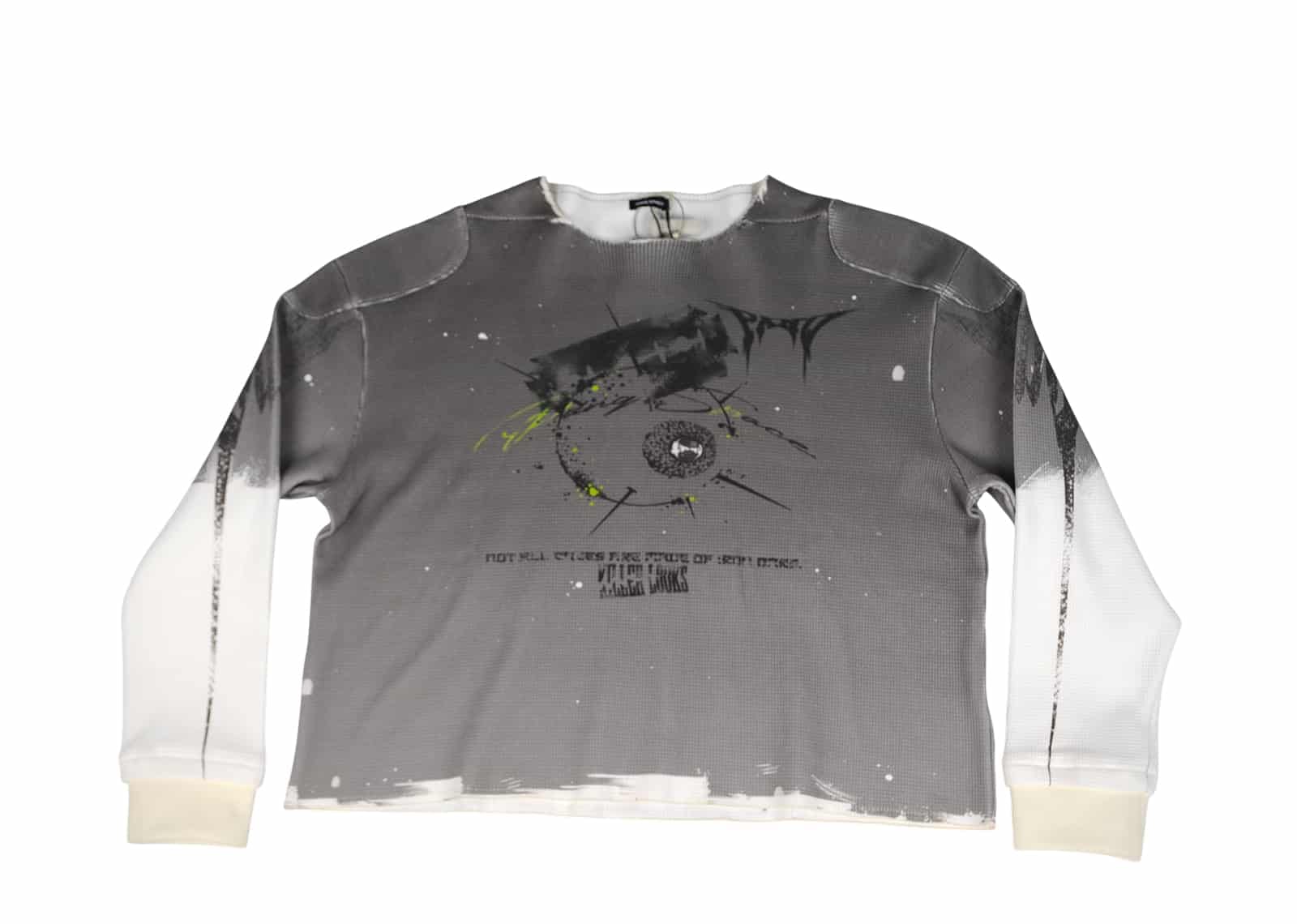 PANQ PS Waff Check Long sleeve Tee Grey