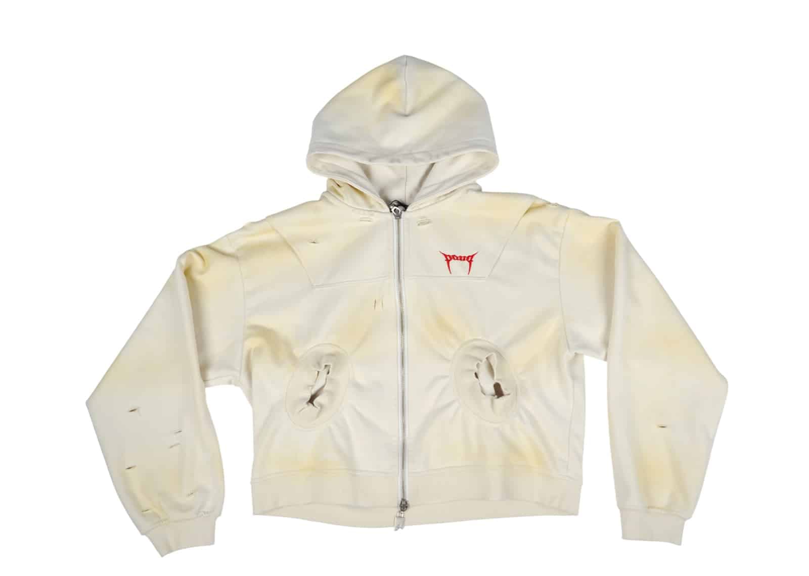 PANQ 26SS Washed Gradient Suit Hoodie White